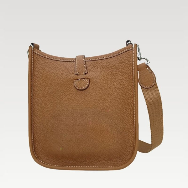 Evelyn Side Bag for Women | Top-Grain Togo Cowhide - Litchi Pattern Real Leather